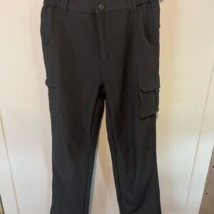 Boys Black Cargo Pants Size XXL